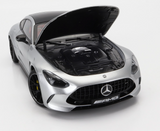 1:18 Mercedes-Benz AMG GT63 Coupe -- Hightech Silver -- NZG: Dealer Edition