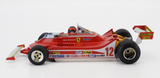 1:18 1979 Gilles Villeneuve -- USA GP Winner -- #12 Ferrari 312T4 -- Bburago F1