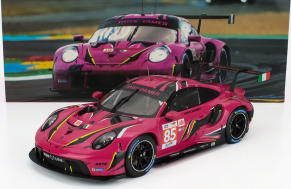 1:18 2023 Le Mans 24h -- #85 Iron Dames Porsche 911 (991) GT3 R -- IXO Models