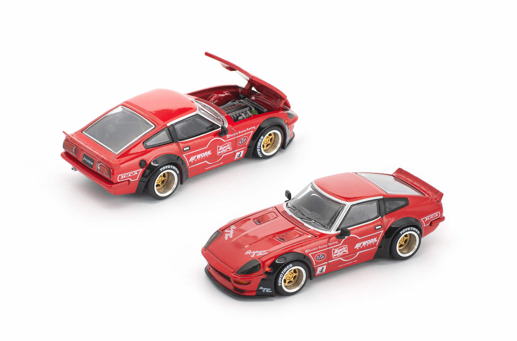 Pre-Order) 1:64 Nissan Fairlady 280ZX PANDEM -- Red -- Pop Race