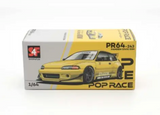 1:64 Honda Civic EG6 Pandem -- Yellow -- Pop Race (Manila Auto Show 2025)
