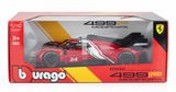 1:18 2024 Ferrari 499P Modificata -- #24 Red w/Italian Flag Stripe -- Bburago