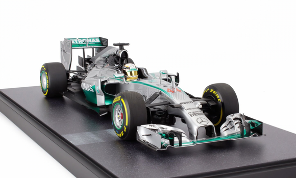 1:12 2014 Lewis Hamilton -- World Champion -- Mercedes W05 -- Minichamps F1