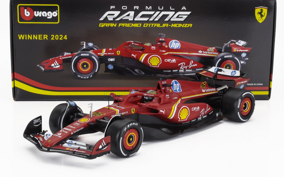 1:18 2024 Charles LeClerc - #16 Italian GP Winner -- Ferrari SF-24 -- Bburago F1
