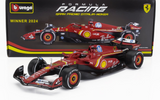 1:18 2024 Charles LeClerc - #16 Italian GP Winner -- Ferrari SF-24 -- Bburago F1
