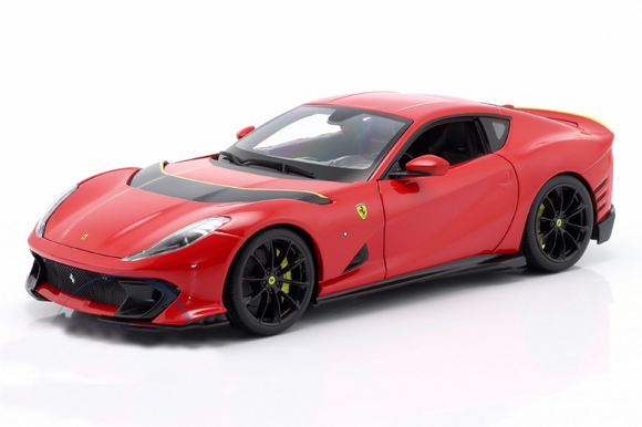 1:18 Ferrari 812 Competizione 2021 -- Rosso Corsa Red -- Bburago