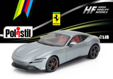 (Pre-Order) 1:18 Ferrari Roma -- Grigio Titanio Grey -- Polistil