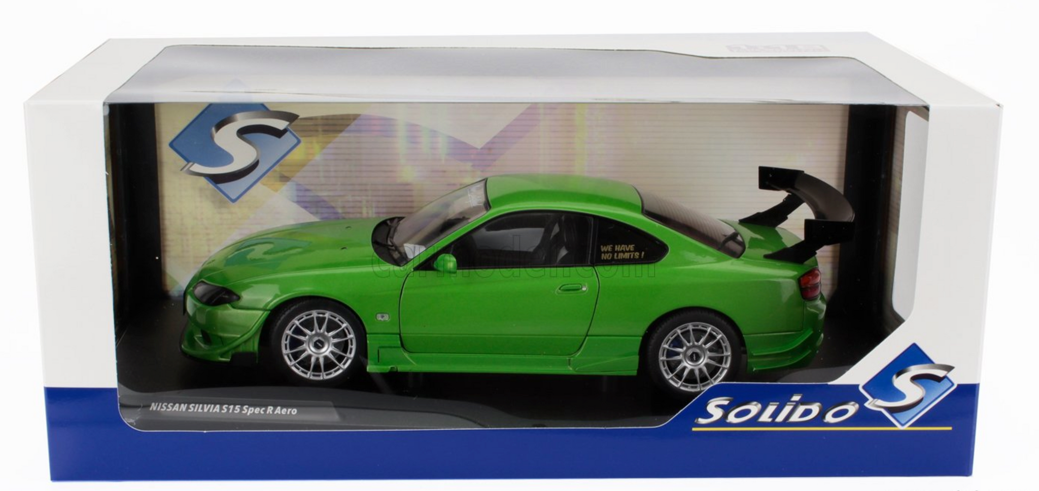 1:18 Nissan Silvia S15 Spec-R Aero 1999 -- Green -- Solido