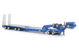 1:50 4x8 Trailer Set w/ Hydraulic Neck - Light Blue -- Drake Truck ZT09344