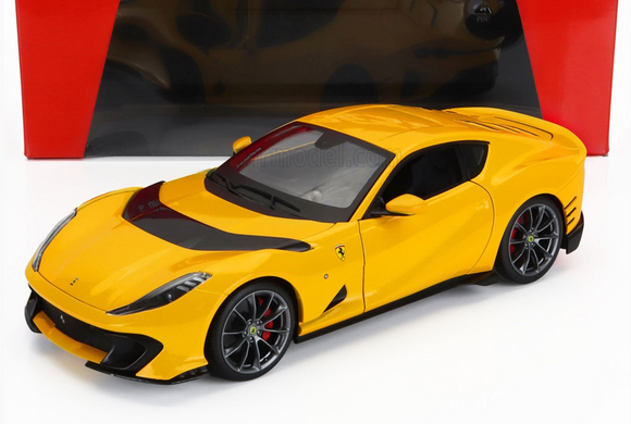 1:18 Ferrari 812 Competizione 2021 -- Giallo Modena (Yellow) -- Bburago