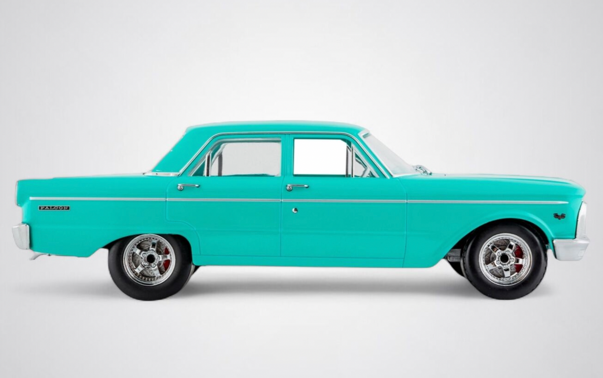 1:18 1965 Ford XP Falcon Sedan -- Custom Teal -- DDA Greenlight