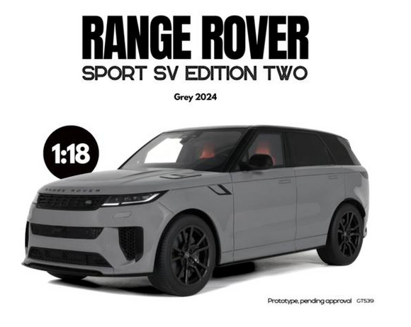 (Pre-Order) 1:18 Range Rover Sport SV Edition Two 2024 -- Grey -- GT Spirit