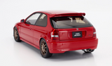 1:18 Honda Civic (EK9) Type R Mugen -- Milano Red -- Motorhelix M85026