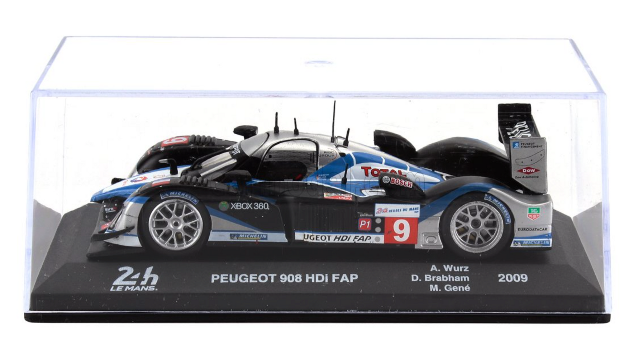 1:43 2009 Le Mans 24 Hour Winner -- #9 Peugeot 908 HDI FAP -- Atlas
