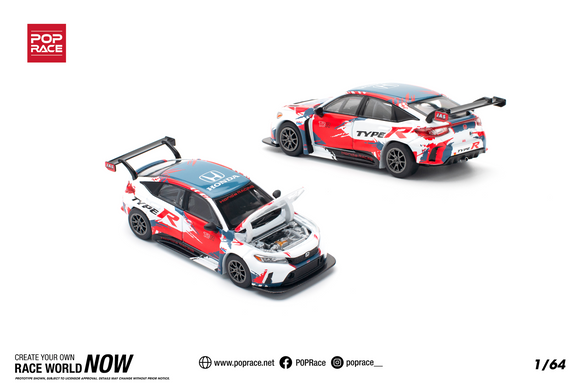 1:64 Honda Civic (FL5) Type R TCR -- Presentation Launch Livery -- Pop Race