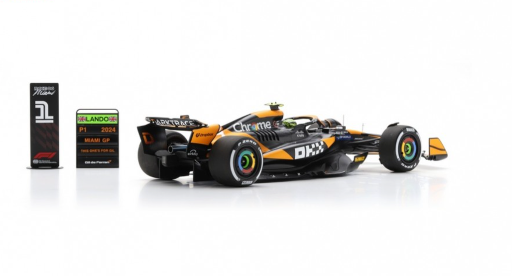 1:18 2024 Lando Norris -- Miami GP Winner -- #4 McLaren MCL38 -- Spark