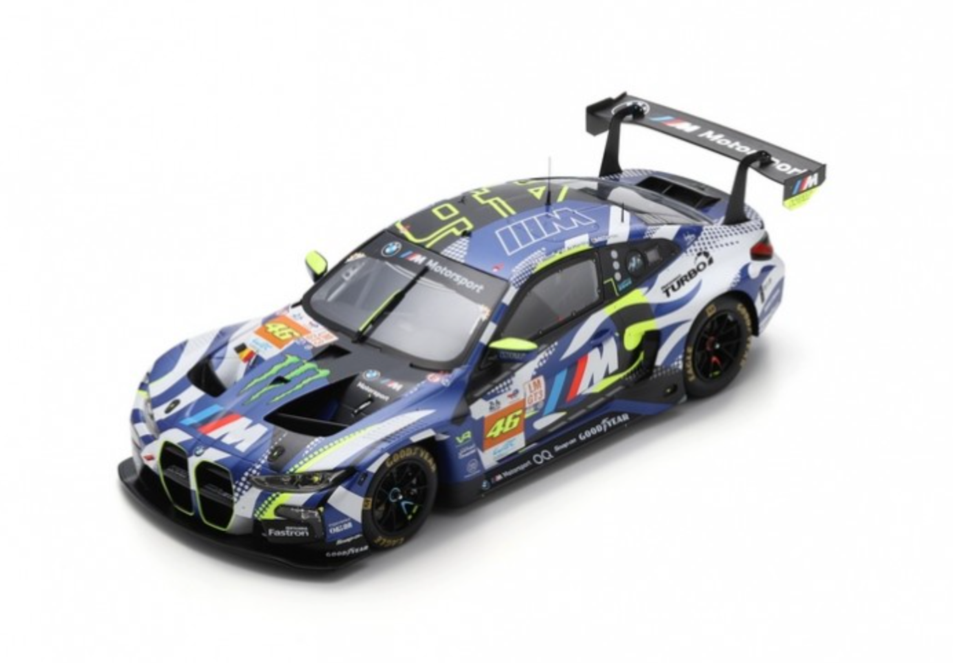 1:18 2024 Le Mans 24h -- #46 Valentino Rossi BMW M4 GT3 -- Spark 18S66
