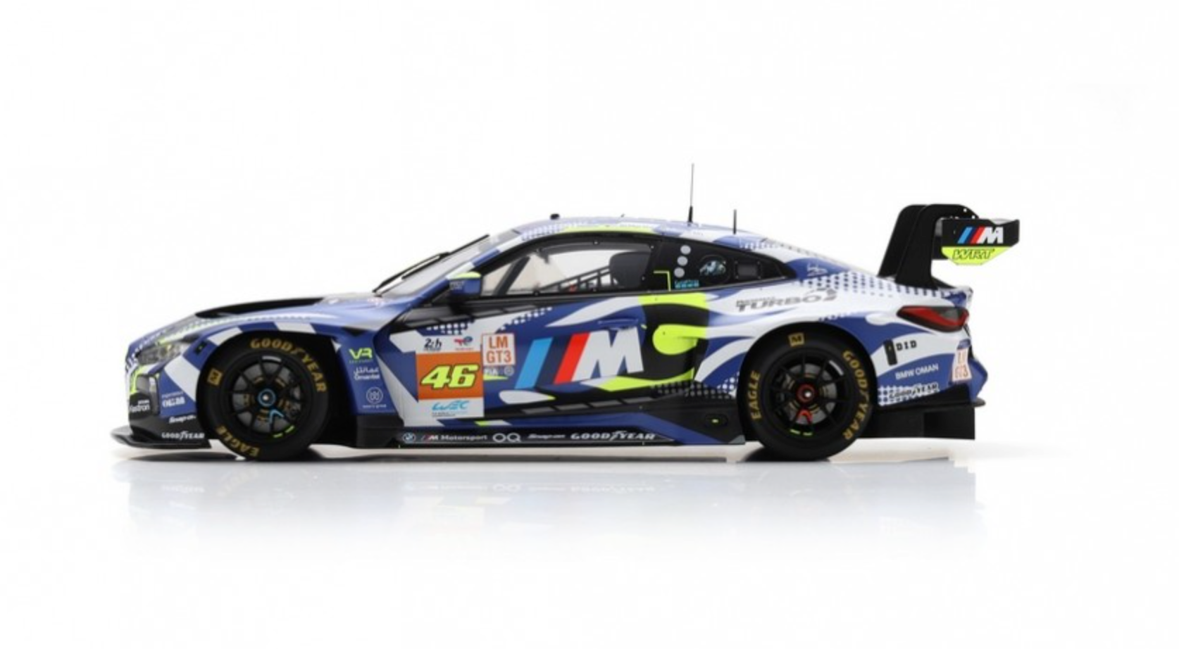 1:18 2024 Le Mans 24h -- #46 Valentino Rossi BMW M4 GT3 -- Spark 18S66