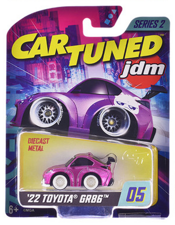 1:64 2022 Toyota GR86 -- Pink Metallic -- CarTuned: JDM Series 2