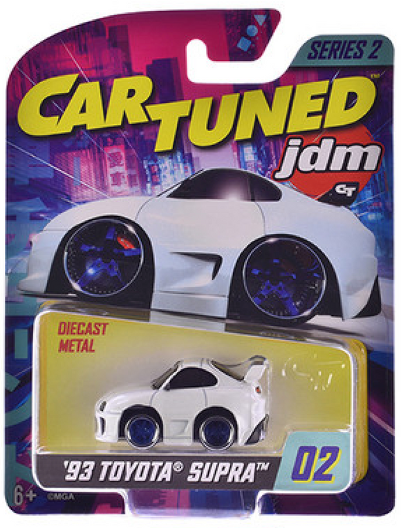 1:64 1993 Toyota Supra -- White Metallic -- CarTuned: JDM Series 2