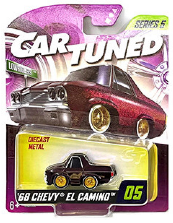 1:64 1968 Chevrolet El Camino - Dark Red Metallic -- CarTuned: Mainline Series 5