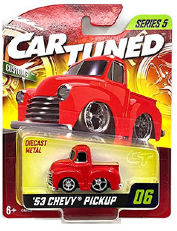 1:64 1953 Chevrolet Pickup Truck -- Red -- CarTuned: Mainline Series 5