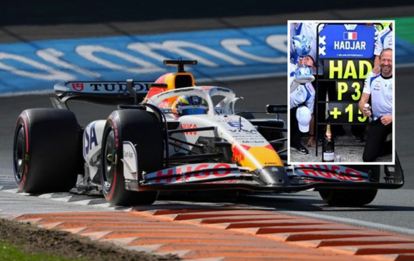 (Pre-Order) 1:43 2025 Isack Hadjar -- Dutch GP 3rd Place -- #6 Racing Bulls VCARB-02 -- Spark F1