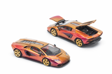 1:64 Lamborghini Countach LPI-800 -- Blu Hal (Red/Orange) -- Pop Race