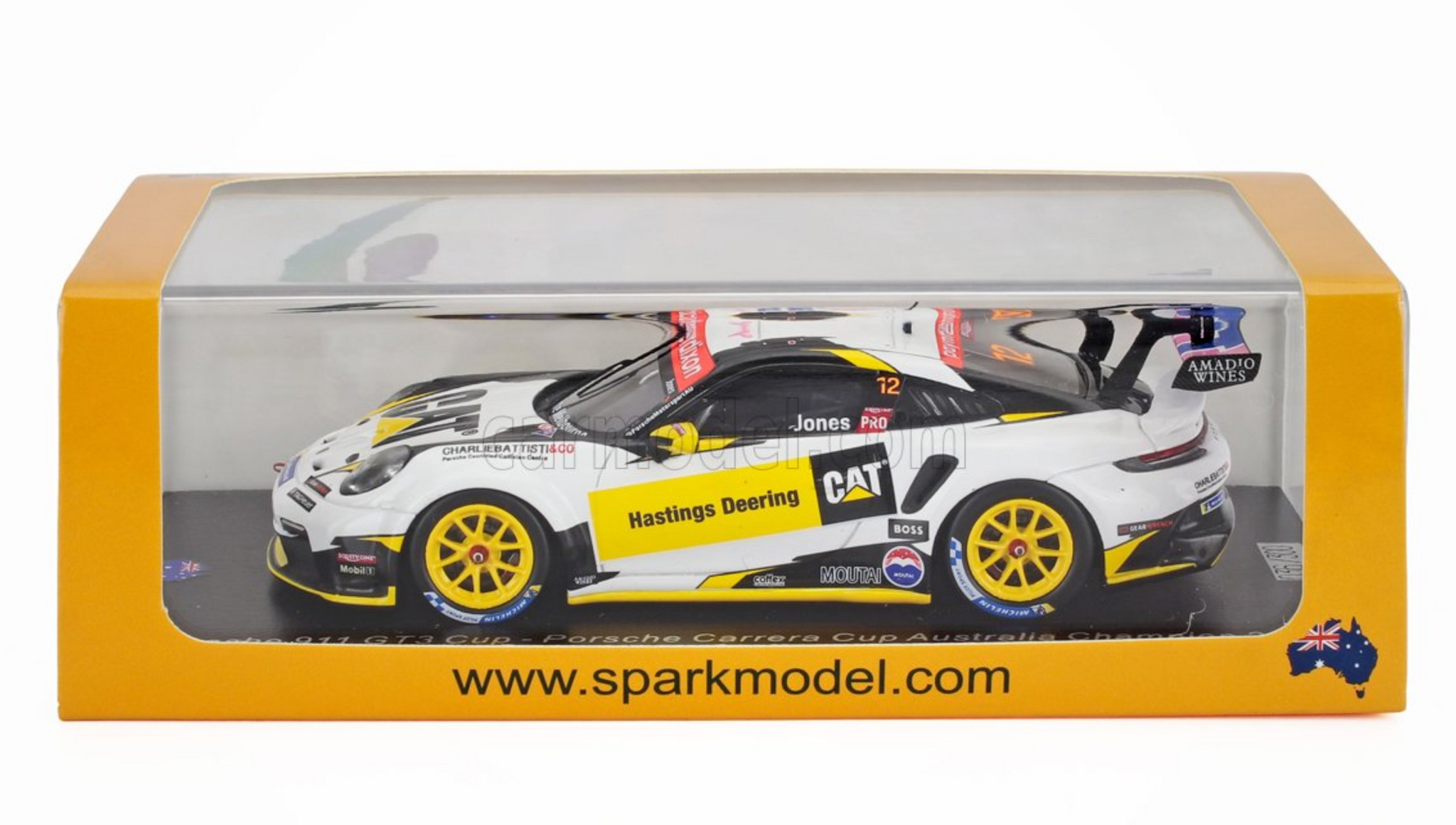 Modèle Réduit 1:43 SPARK Porsche 911 GT3 #42 Carrera Cup GB 2024 (Gamble UK025)