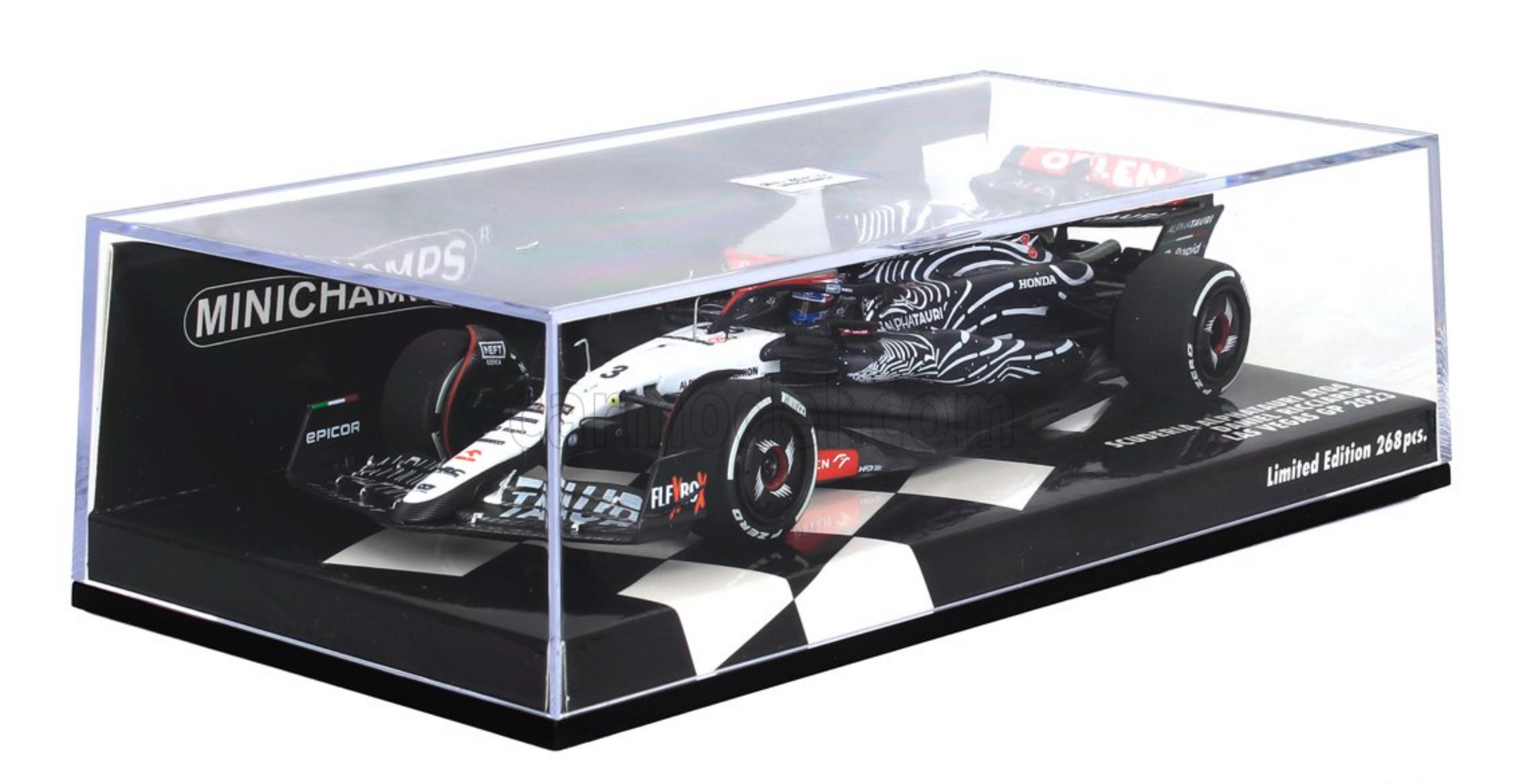 AlphaTauri AT04 ミニカー 2023 Las Vegas GP AlphaTauri AT04 Honda RBPT F1 14° Las Vegas GP 2023 - F1