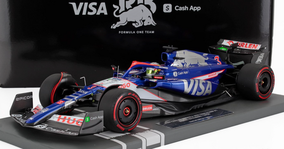 1:18 2024 Daniel Ricciardo -- #3 Visa Cash App Racing Bulls -- Minichamps F1