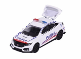 1:64 Honda Civic Type R -- 000 Emergency Police Car -- Majorette: Australia