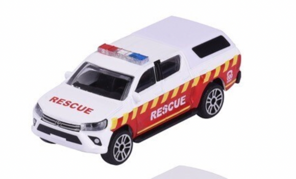 1:64 Toyota Hilux Revo -- 000 Emergency Fire Rescue -- Majorette: Australia