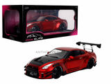 1:18 Nissan GTR R35 Liberty Walk Kit 1.5 -- Red Metallic -- JADA: Pink Slips