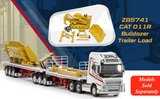 1:50 CAT D11R Bulldozer Trailer Load Components - Diecast Masters x Drake Z85741