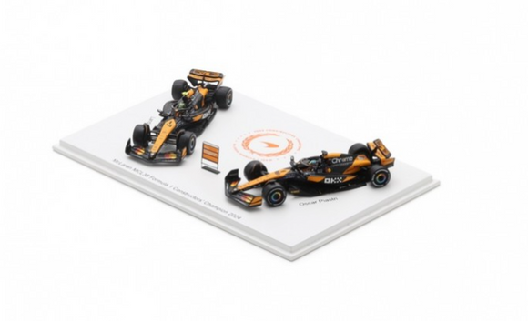 1:64 2024 Constructors Champion Twin Set -- McLaren MCL38 -- Spark F1