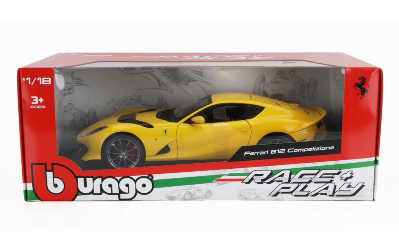 Ferrari 812 Competition 2021 1/18 – Modellino Bburago 18-01646 – Diecast Collezionismo