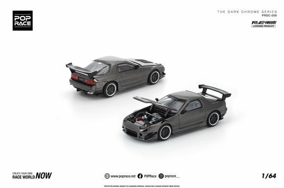 (Pre-Order) 1:64 Mazda RX-7 (FC3S) RE-AMEMIYA -- Dark Chrome Series -- Pop Race