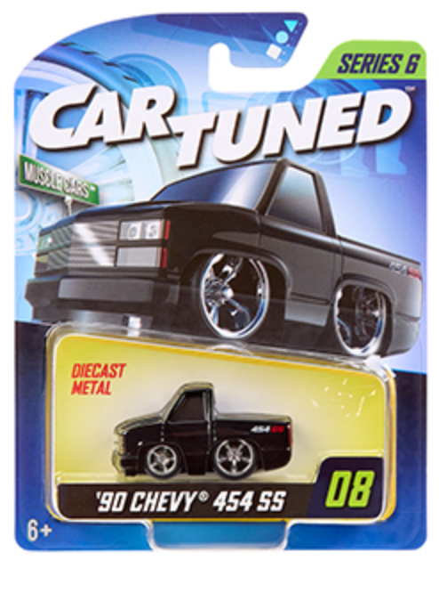 1:64 1990 Chevrolet 454 SS Pickup -- Black -- CarTuned: Mainline Series 6