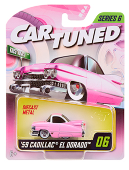 1:64 1959 Cadillac El Dorado -- Pink -- CarTuned: Mainline Series 6