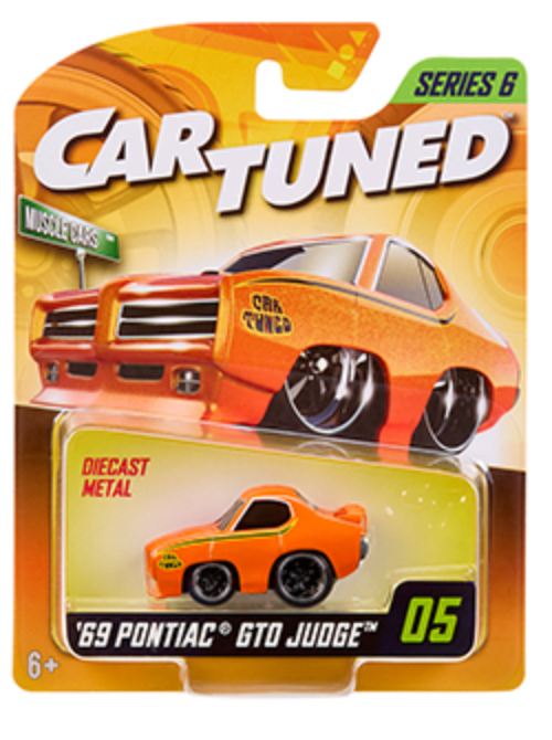 1:64 1969 Pontiac GTO Judge -- Orange -- CarTuned: Mainline Series 6