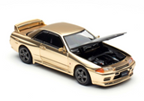 1:64 Nissan R32 Skyline GTR -- Chrome Gold -- Pop Race Expo Car