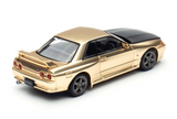 1:64 Nissan R32 Skyline GTR -- Chrome Gold -- Pop Race Expo Car