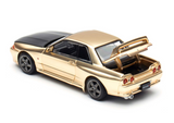 1:64 Nissan R32 Skyline GTR -- Chrome Gold -- Pop Race Expo Car