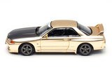 1:64 Nissan R32 Skyline GTR -- Chrome Gold -- Pop Race Expo Car