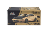 1:64 Nissan R32 Skyline GTR -- Chrome Gold -- Pop Race Expo Car