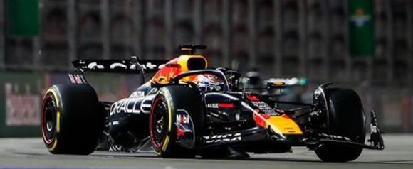 (Pre-Order) 1:18 2025 Max Verstappen -- Las Vegas GP Winner -- #1 Red Bull RB21 -- Spark F1