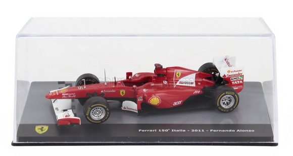 1:43 2011 Fernando Alonso -- #1 Ferrari F150 (150th Italy Anniversary)-- Atlas/Edicola F1