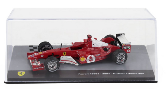 1:43 2004 World Champion Michael Schumacher -- Ferrari F2004 -- Atlas/Edicola F1