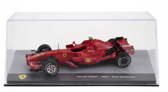 1:43 2007 World Champion Kimi Raikkonen -- Ferrari F2007 -- Atlas/Edicola F1